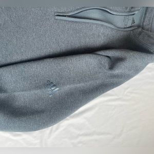 Adidas vintage style blue/grey quarter zip